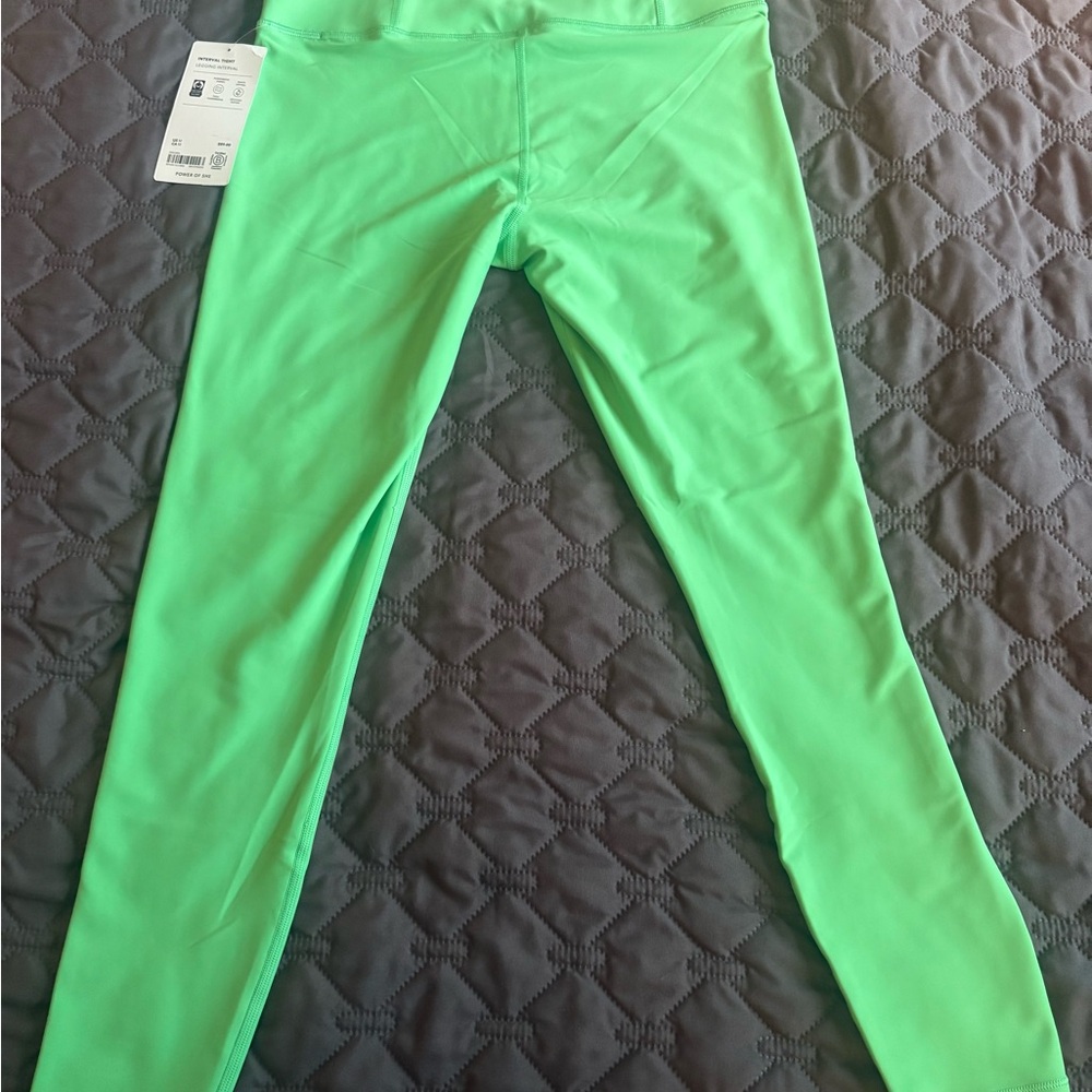 Athleta Neon Green High-Waist Performance Leggings